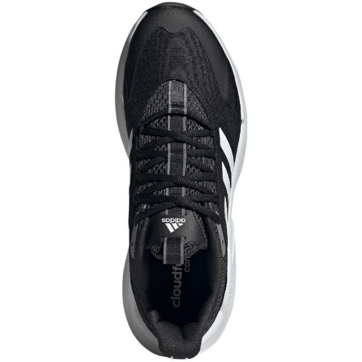 Vyriški bėgimo bateliai su raišteliais adidas AlphaEdge+, juodi