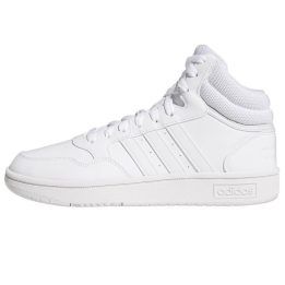 Moteriški sportbačiai aukštu auliuku adidas Hoops Mid 3.0, balti
