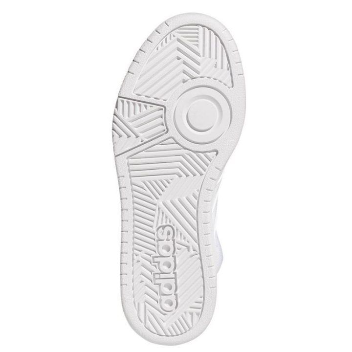 Moteriški sportbačiai aukštu auliuku adidas Hoops Mid 3.0, balti