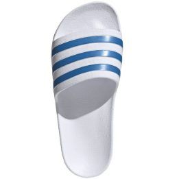 Moteriškos šlepetės baseinui adidas Adilette Aqua, baltos ir mėlynos