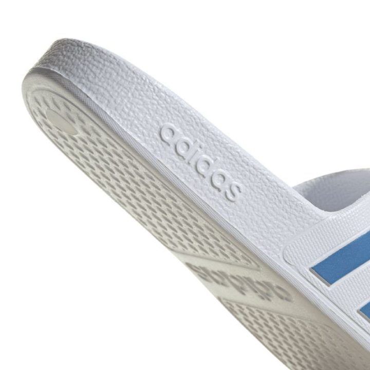 Moteriškos šlepetės baseinui adidas Adilette Aqua, baltos ir mėlynos
