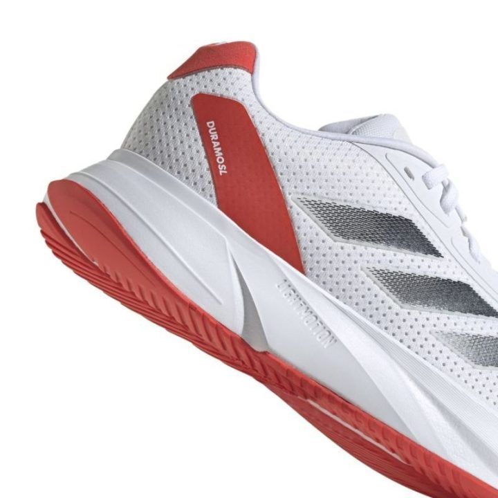 Vyriški bėgimo bateliai adidas Duramo SL, balti ir raudoni