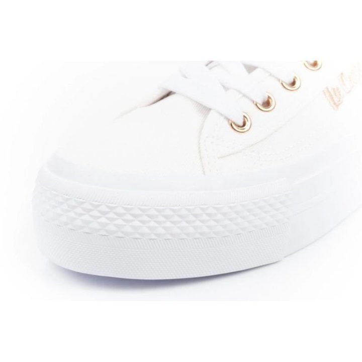 Moteriški sportbačiai su 3,5 cm aukščio padu Lee Cooper, balti