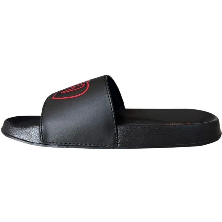 Moteriškos šlepetės Lee Cooper, juodos ir raudonos