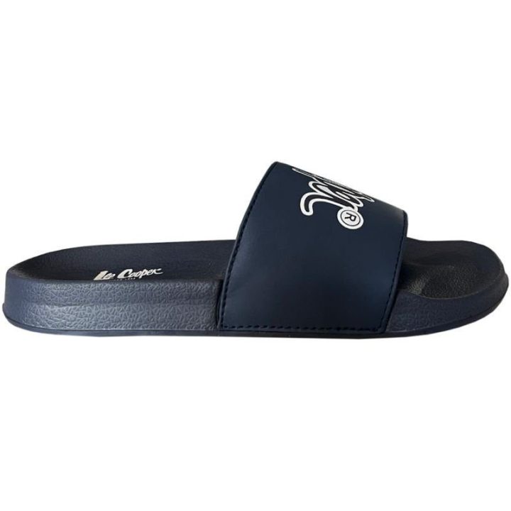 Moteriškos šlepetės Lee Cooper, tamsiai mėlynos ir baltos