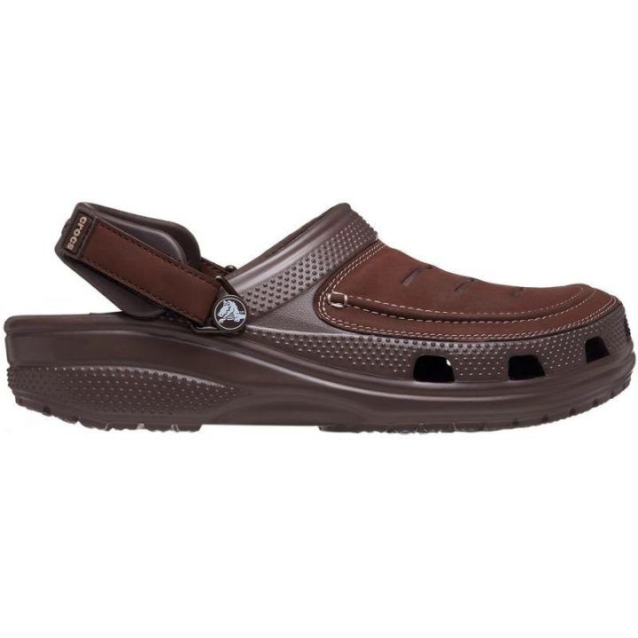 Vyriškos klumpės su lipukais Crocs Yukon Vista II LR, rudos