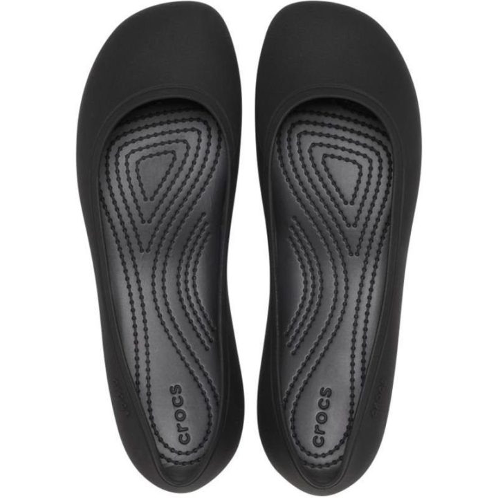 Moteriškos šlepetės su plokščiu padu Crocs Brooklyn Flat, juodos