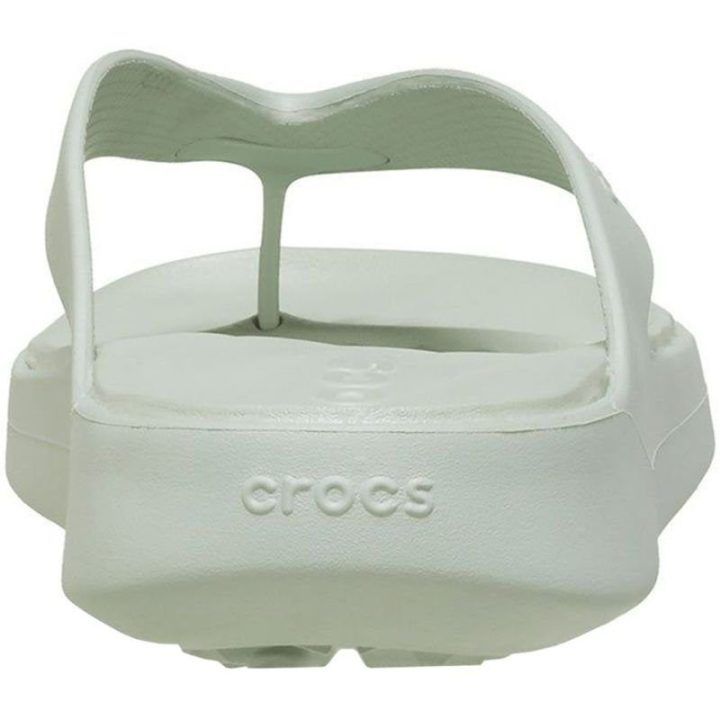 Moteriškos šlepetės per pirštą Crocs Getaway Flip, žalios