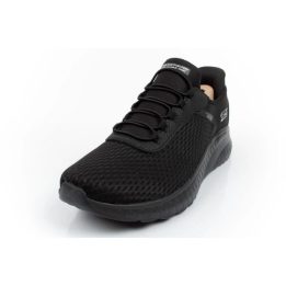 Moteriški sportbačiai Skechers Bobs Squad Slip-ins, juodi