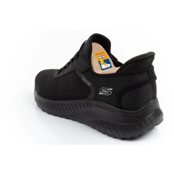 Moteriški sportbačiai Skechers Bobs Squad Slip-ins, juodi