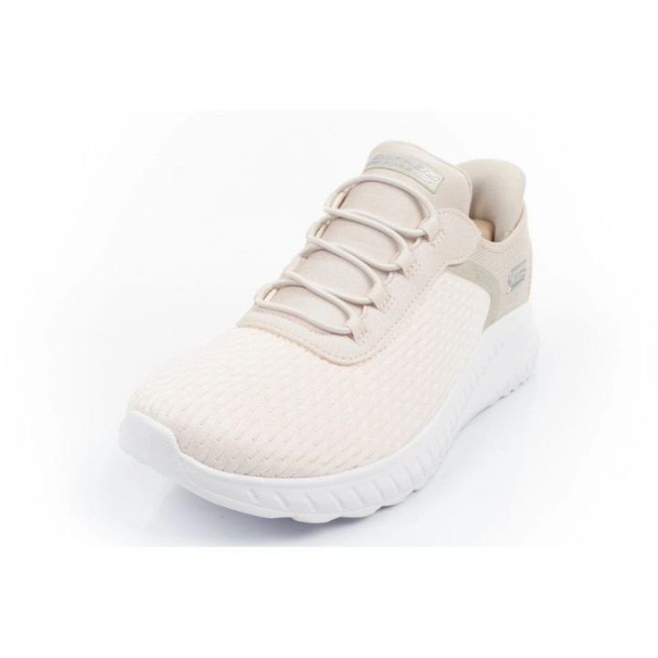 Moteriški sportbačiai Skechers Bobs Squad Slip-ins, smėlio