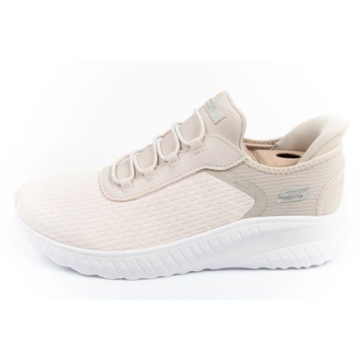 Moteriški sportbačiai Skechers Bobs Squad Slip-ins, smėlio