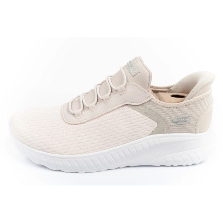 Moteriški sportbačiai Skechers Bobs Squad Slip-ins, smėlio