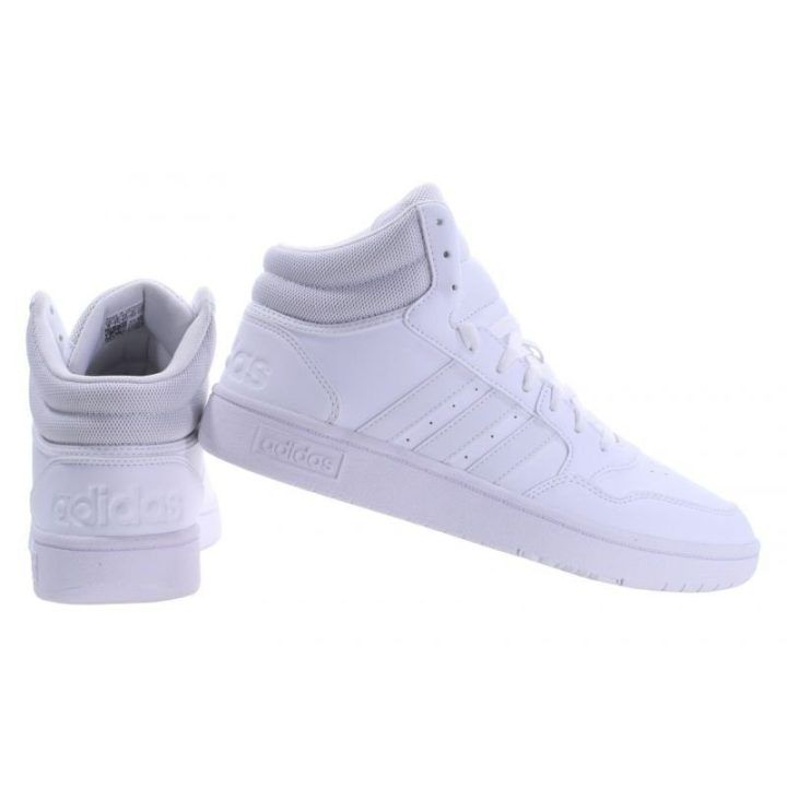 Vyriški sportbačiai aukštu auliuku adidas Hoops 3.0, balti