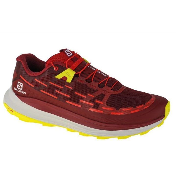 Vyriški bėgimo bekele bateliai Salomon Ultra Glide, bordo