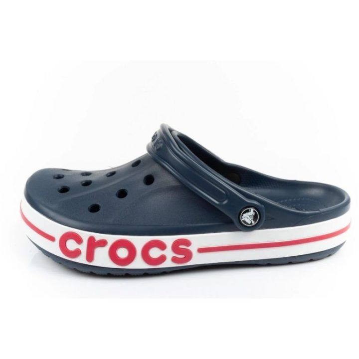 Uniseks klumpės su galiniu dirželiu Crocs Bayaband, tamsiai mėlynos