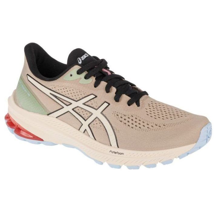 Moteriški bėgimo bateliai ASICS GT-1000 12 TR, smėlio