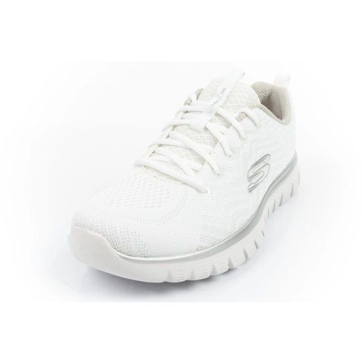 Moteriški sportbačiai su Memory Foam vidpadžiu Skechers, balti