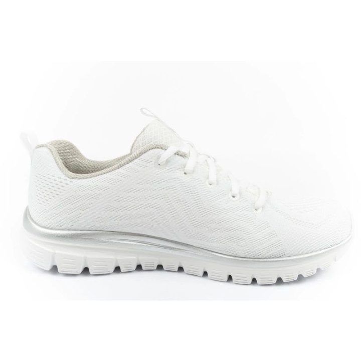 Moteriški sportbačiai su Memory Foam vidpadžiu Skechers, balti