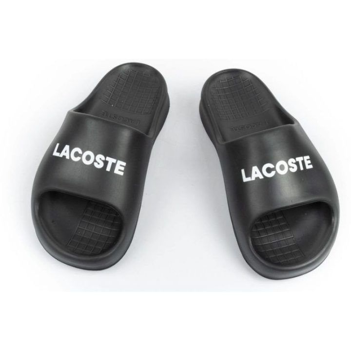 Moteriškos šlepetės Lacoste Serve Slide, juodos