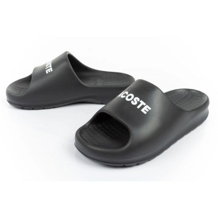 Moteriškos šlepetės Lacoste Serve Slide, juodos