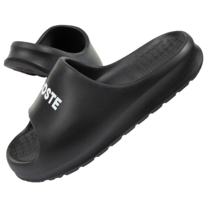 Moteriškos šlepetės Lacoste Serve Slide, juodos
