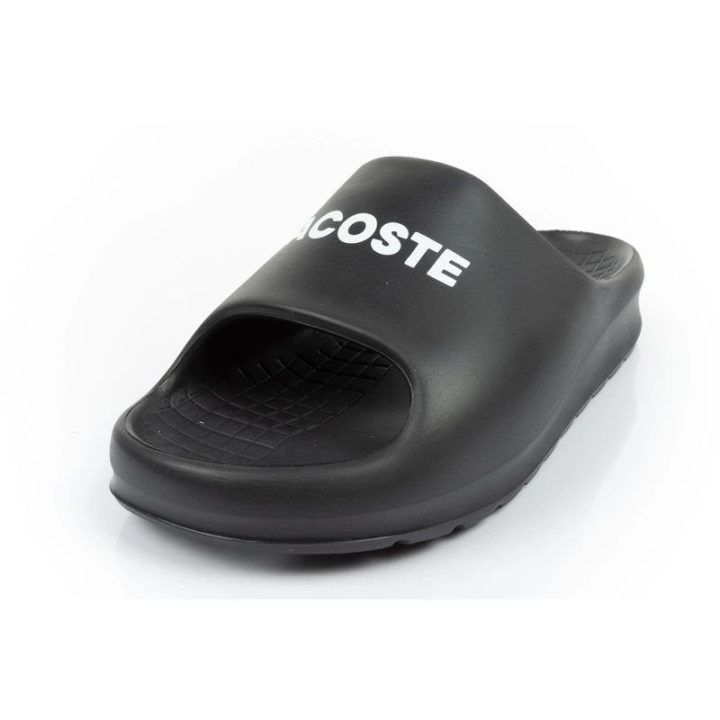 Moteriškos šlepetės Lacoste Serve Slide, juodos