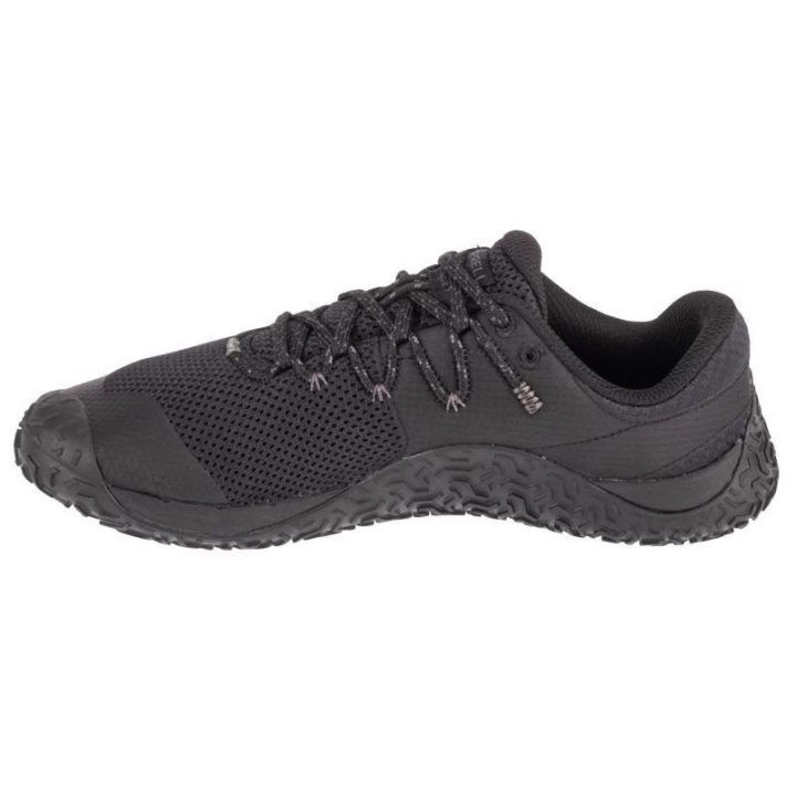Moteriški bėgimo bekele bateliai Merrell Trail Glove 7, juodi