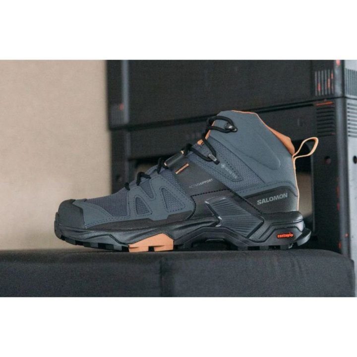 Moteriški aukšti žygio batai Salomon X Ultra 4 Mid GTX, pilki