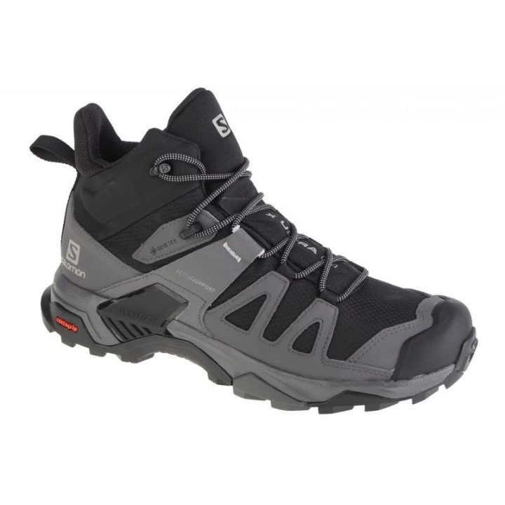 Vyriški žygio batai Salomon X Ultra 4 Mid GTX, juodi ir pilki