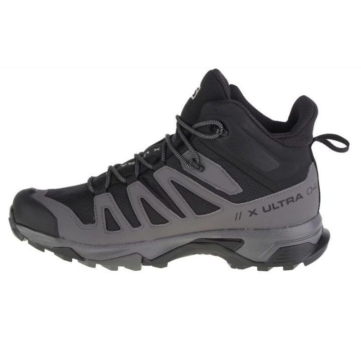 Vyriški žygio batai Salomon X Ultra 4 Mid GTX, juodi ir pilki