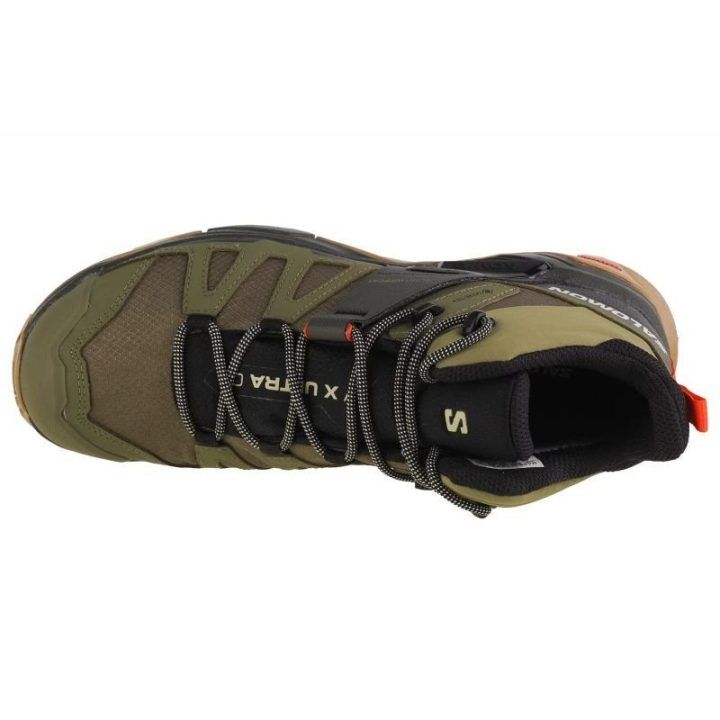 Vyriški aukšti žygio batai Salomon X Ultra 4 Mid GTX, žali