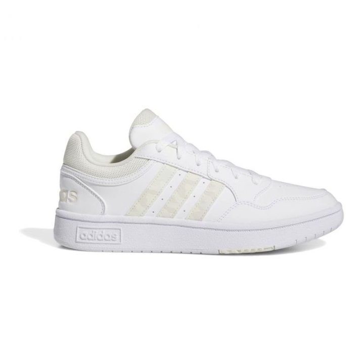 Moteriški žemo profilio sportbačiai adidas Hoops 3.0, balti