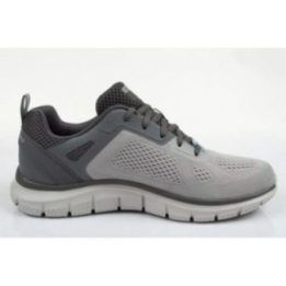 Vyriški sportbačiai su amortizuojančiu padu Skechers Track, pilki