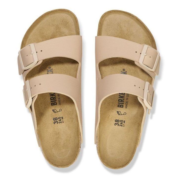 Moteriškos šlepetės su sagtimis Birkenstock Arizona, smėlio