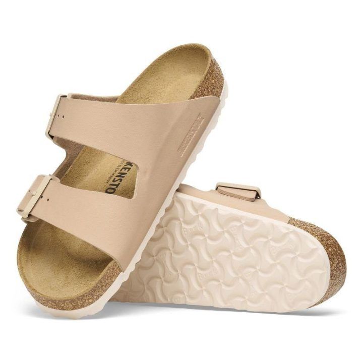 Moteriškos šlepetės su sagtimis Birkenstock Arizona, smėlio
