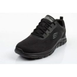 Vyriški sportbačiai su amortizuojančiu padu Skechers Track, juodi