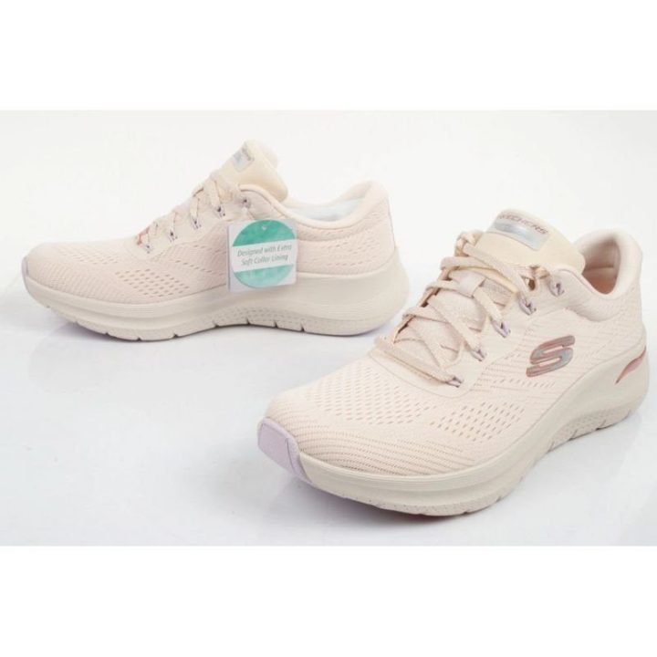 Moteriški suvarstomi sportbačiai Skechers Arch Fit, smėlio