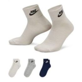 Uniseks žemo aulo kojinės Nike Everyday Essential, 3 poros, įvairiaspalvės