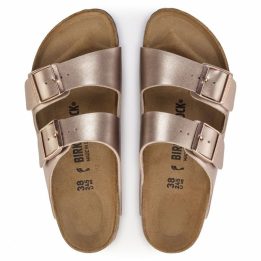 Moteriškos šlepetės su sagtimis Birkenstock Arizona, vario