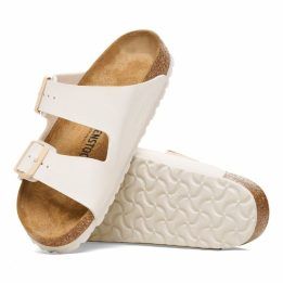 Moteriškos šlepetės su dviem dirželiais Birkenstock Arizona, baltos
