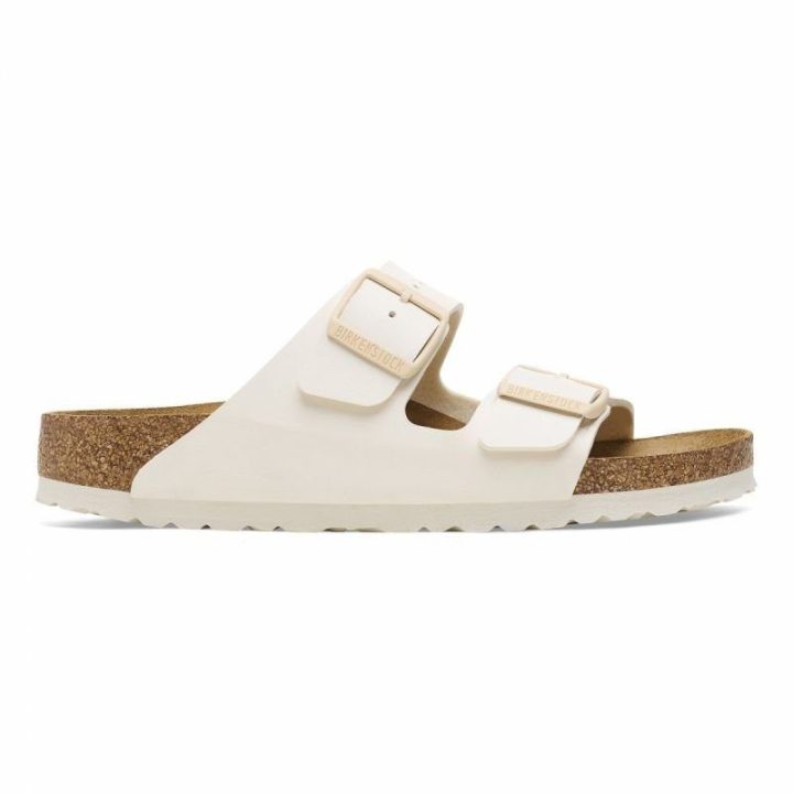 Moteriškos šlepetės su dviem dirželiais Birkenstock Arizona, baltos