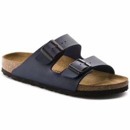 Vyriškos šlepetės su dviem dirželiais Birkenstock Arizona, tamsiai mėlynos