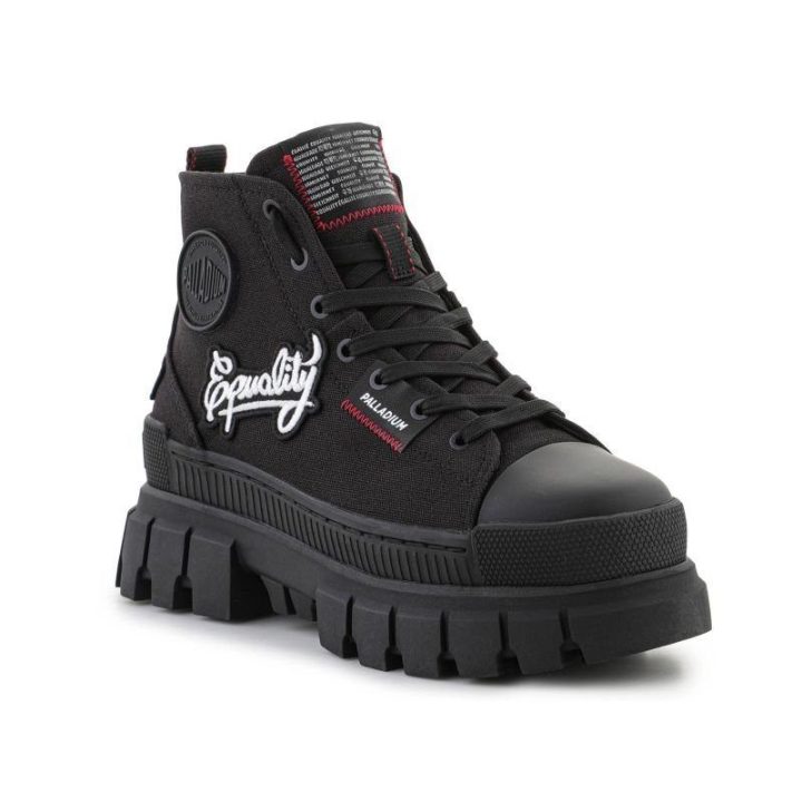Moteriški sportbačiai Palladium Revolt Hi Patch, juodi