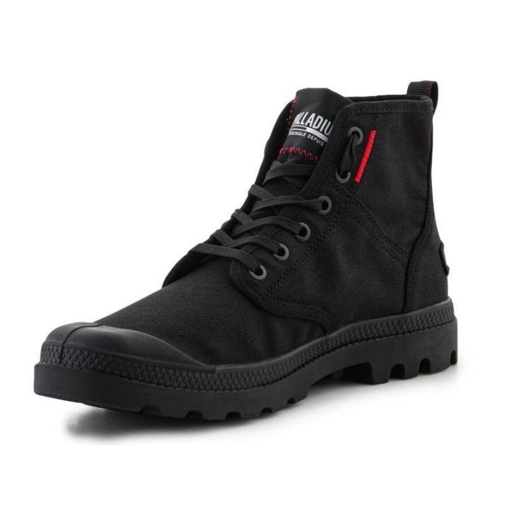 Vyriški sportbačiai aukštu auliuku Palladium Pampa Hi Patch, juodi