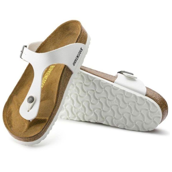 Moteriškos šlepetės per pirštą su metalizuota apdaila Birkenstock Gizeh