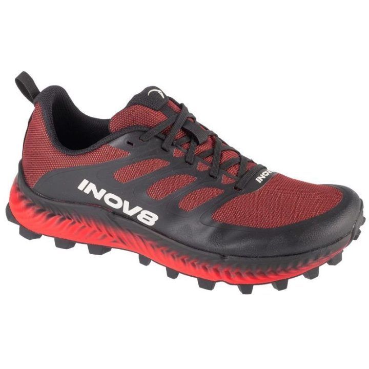 Vyriški bėgimo bateliai Inov-8 MudTalon, juodi ir raudoni