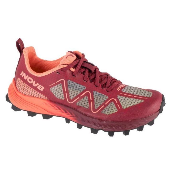Moteriški bėgimo bekele bateliai Inov-8 MudTalon Speed, bordo