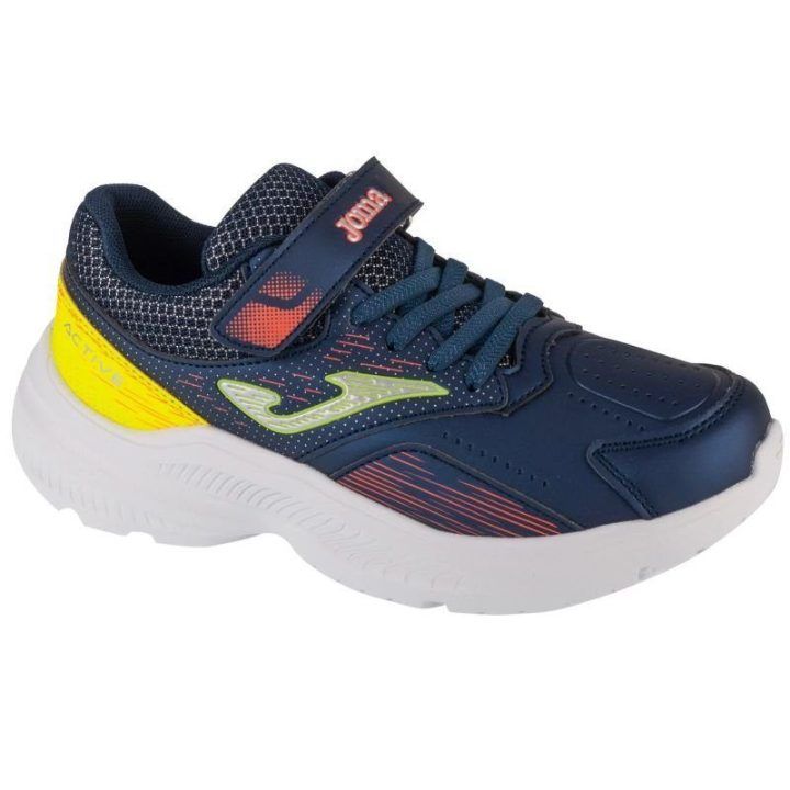 Sportbačiai berniukams su lipukais Joma Active 2403, tamsiai mėlyni