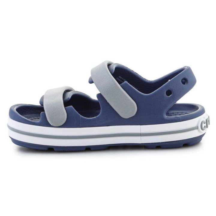 Vaikiškos basutės su lipukais Crocs Crocband Cruiser, tamsiai mėlynos